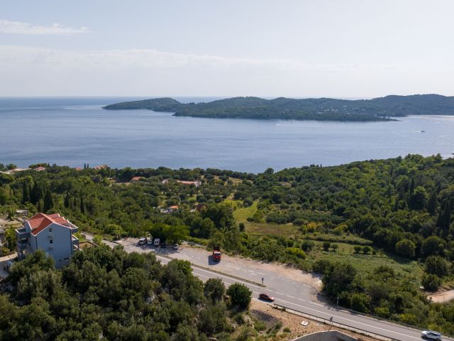 Building plot for sale with sea view in Orašac, Dubrovnik