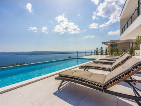 Villa mit wunderschönem Blick auf das Meer, Crikvenica